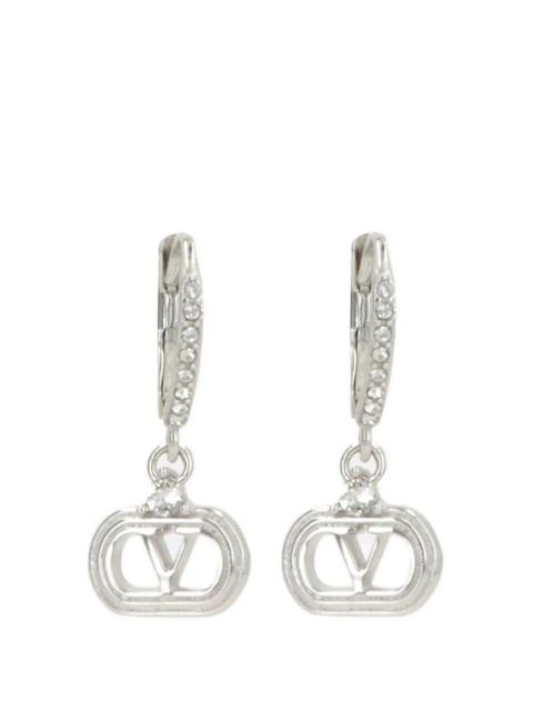 Valentino Garavani logo-detail earrings - Silver - zdjęcie produktu nr 1