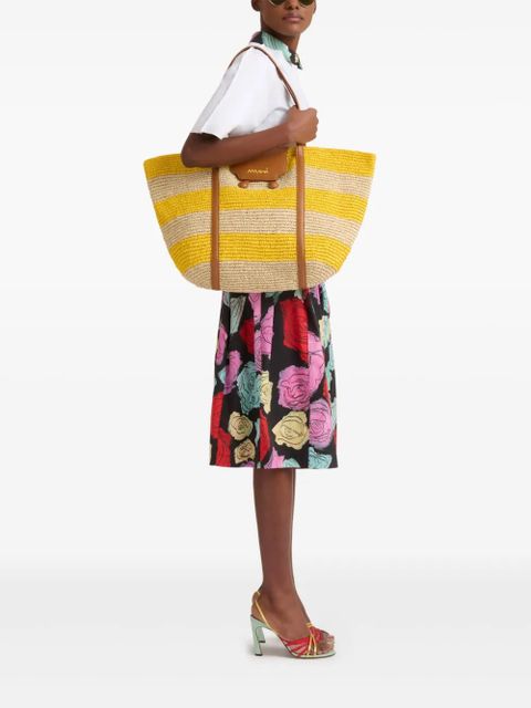Marni medium Trunkaroo beach tote bag - Yellow