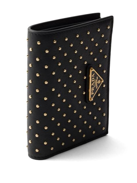 Prada studded wallet - Black