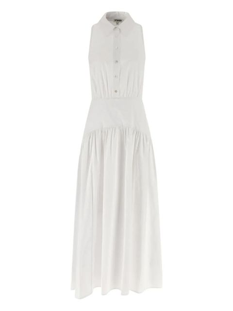 STAUD Romy wrinkled maxi dress - White - zdjęcie produktu nr 1