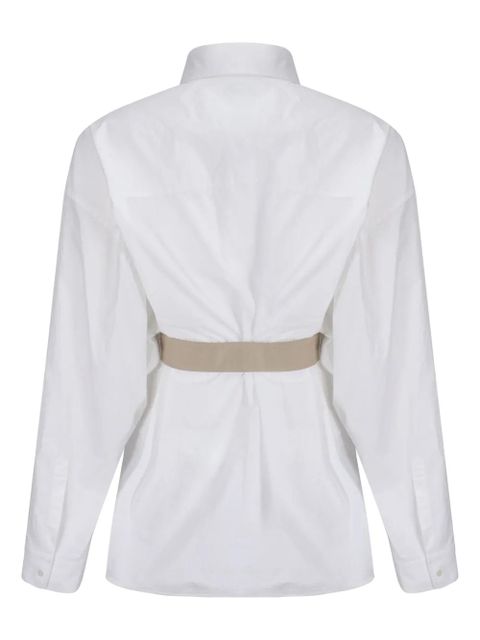 Balenciaga belted shirt - White