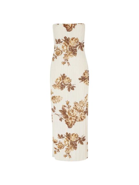 Magda Butrym strapless floral-print midi dress - Neutrals - zdjęcie produktu nr 1