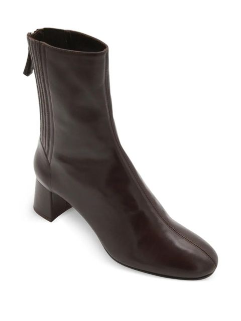 Aquazzura leather block-heel boots - Brown