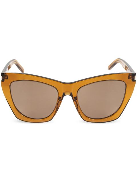 Saint Laurent Eyewear SL 214 Kate cat eye-frame sunglasses - Brown - zdjęcie produktu nr 1
