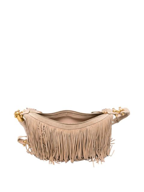 Balmain fringed suede tote bag - Neutrals
