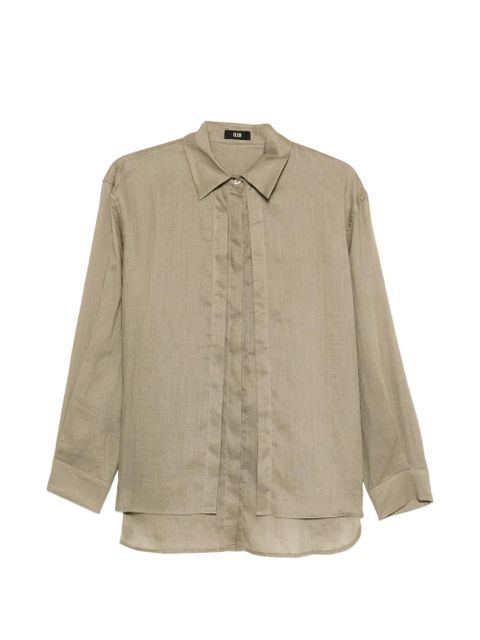 Eleh pleated layer shirt - Brown - zdjęcie produktu nr 1
