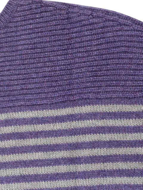 Loro Piana striped crew-neck sweater - Purple