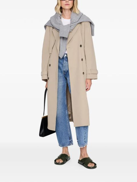 ANINE BING criss cross emi slides - Green