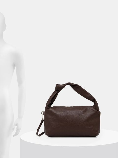 Answear.LAB torebka skórzana kolor brązowy