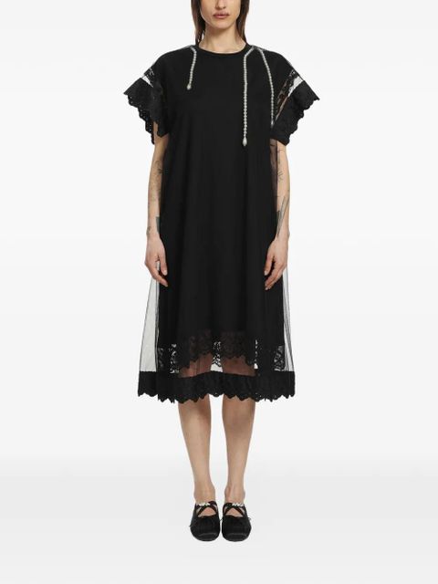 Simone Rocha layered laced dress - Black - zdjęcie produktu nr 1