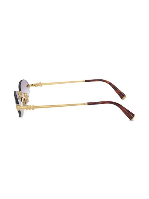 Miu Miu Eyewear round-frame sunglasses - Gold