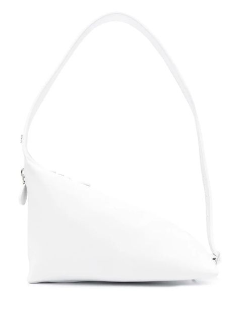 Courrèges Shark Baby leather shoulder bag - White - zdjęcie produktu nr 1