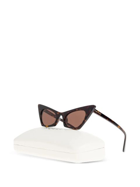 Alexander McQueen cat-eye sunglasses - Brown
