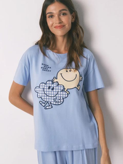 women'secret piżama bawełniana damska kolor niebieski bawełniana 3132248 - zdjęcie produktu nr 2