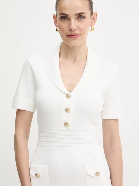 Guess sukienka FELICITY kolor beżowy mini dopasowana W5YK29 Z0130