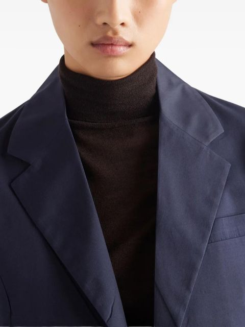 Prada poplin blazer - F0008 BLUE
