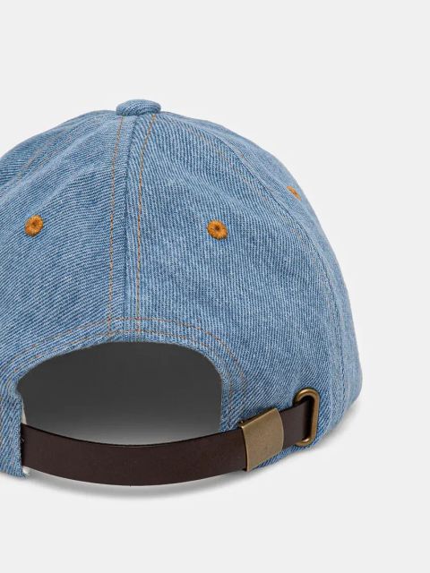 Levi's czapka z daszkiem bawełniana kolor niebieski gładka 000A9-0008