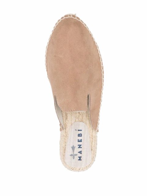 Manebi suede flat espadrilles - Neutrals
