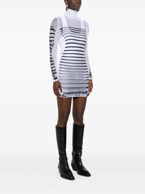 Jean Paul Gaultier Marinère mesh minidress - White - zdjęcie produktu nr 2
