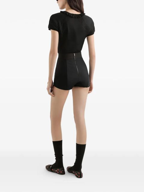 Dolce & Gabbana lace-detail T-shirt - Black