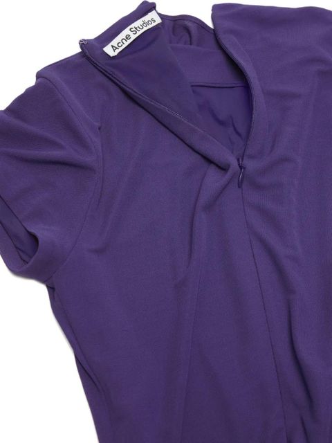 Acne Studios draped asymmetric dress - Purple