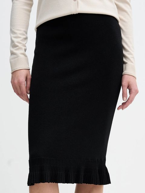 Sisley spódnica kolor czarny midi ołówkowa 1H7PM000I - zdjęcie produktu nr 1