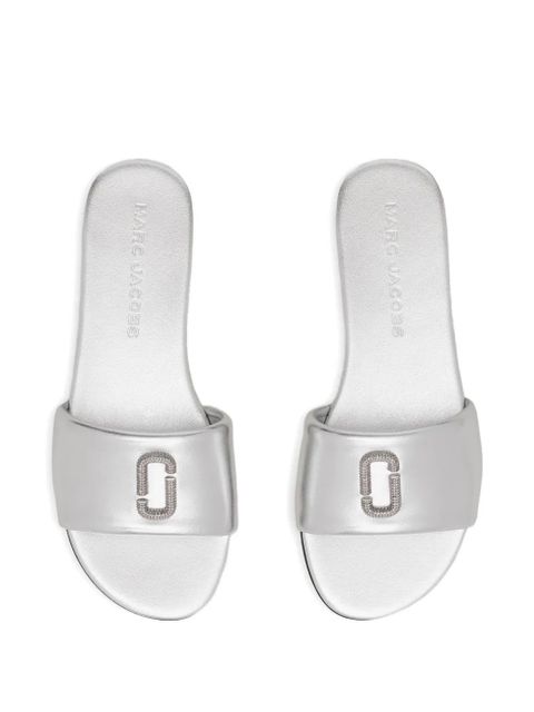 Marc Jacobs metallic-leather sandals - Silver - zdjęcie produktu nr 2