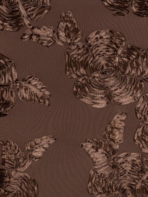 ROTATE BIRGER CHRISTENSEN flower maxi dress - Brown