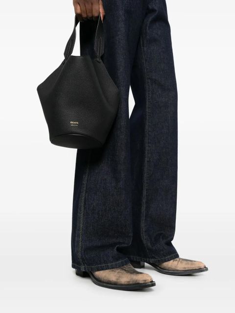 KHAITE Lotus chain mini shoulder bag - Black