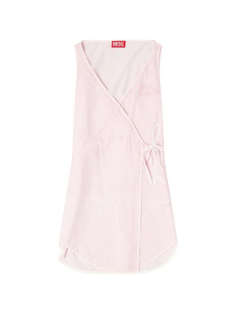 Diesel V-neck striped mini dress - Pink - zdjęcie produktu nr 1