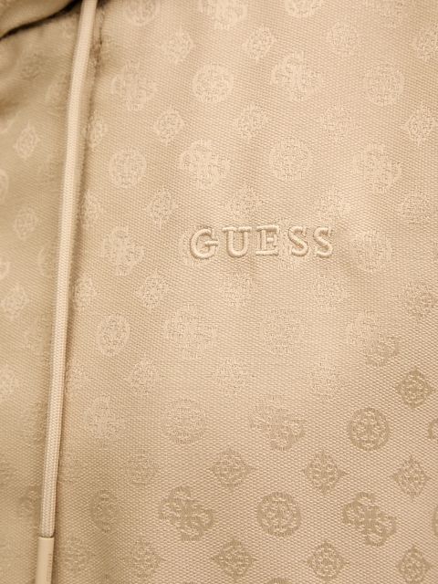 Guess kurtka PEONY kolor beżowy przejściowa V5YL02 WH492