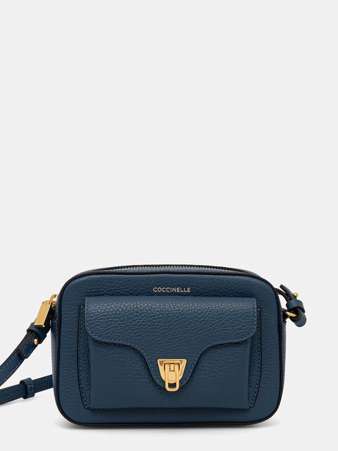 Coccinelle torebka skórzana kolor niebieski E1 MF6 55 04 01 - zdjęcie produktu nr 1