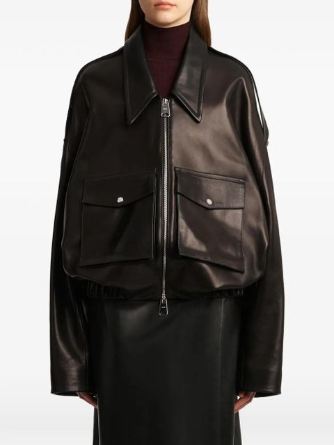 KHAITE Owey bomber jacket - Blue - zdjęcie produktu nr 1