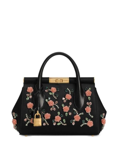Dolce & Gabbana embroidered Marlene Day mini bag - Black - zdjęcie produktu nr 1