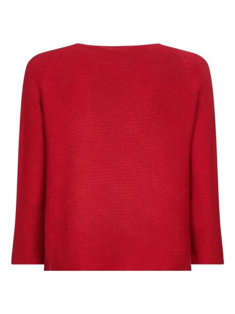 Weekend Max Mara raglan-sleeve boat-neck sweater - Red - zdjęcie produktu nr 2