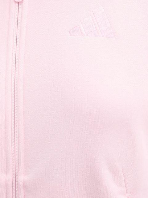 adidas bluza All SZN damska kolor różowy z kapturem z aplikacją JV7289
