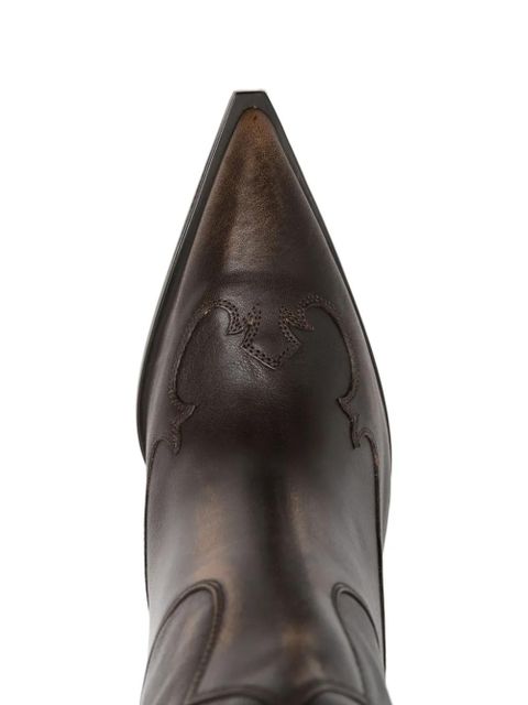 Paris Texas pointed-toe stiletto-heel boots - Brown