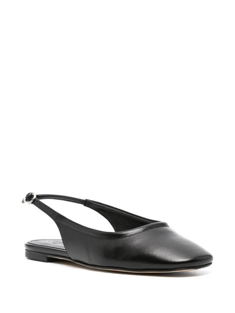 Aeyde slingback leather ballerina shoes - Black - zdjęcie produktu nr 2