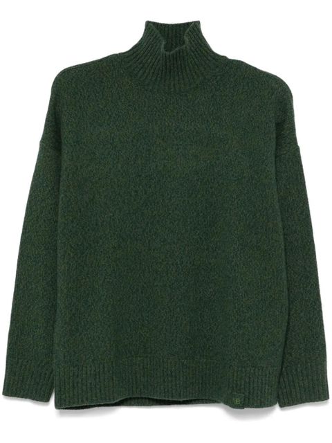 Victoria Beckham mélange-effect sweater - Green - zdjęcie produktu nr 1