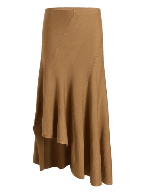 KHAITE Miranda ssymmetric skirt - Brown - zdjęcie produktu nr 1
