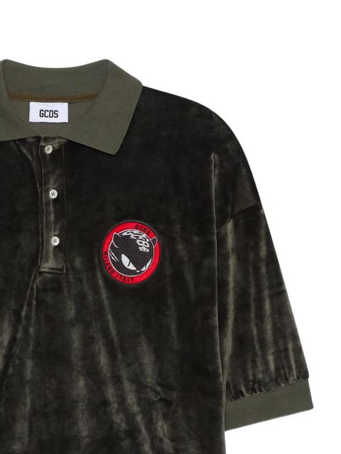 GCDS logo-patch polo shirt - Green - zdjęcie produktu nr 2