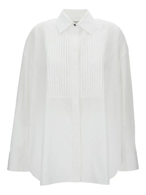 Golden Goose Popeline pleated jewel button shirt - White - zdjęcie produktu nr 1