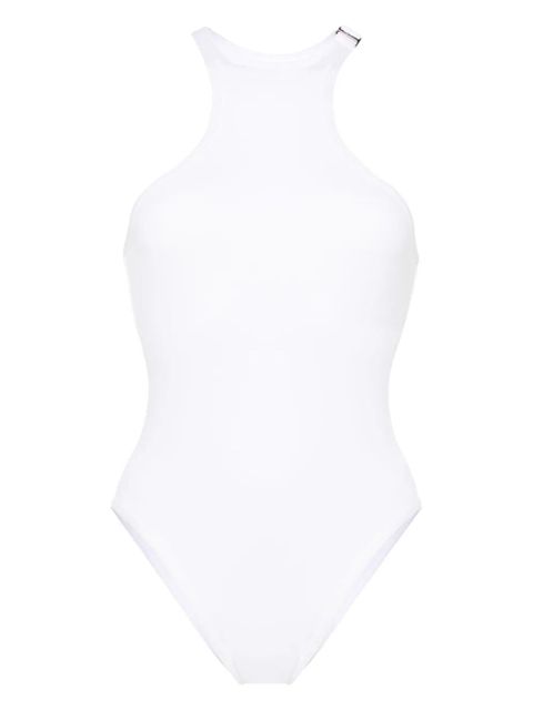 The Attico logo-plaque swimsuit - White - zdjęcie produktu nr 1