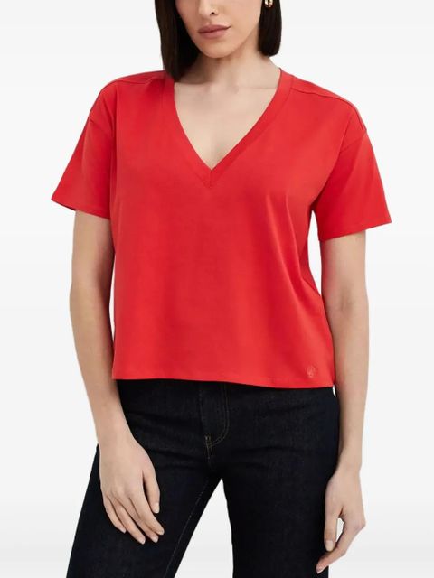 LouLou de Saison Faaa V-neck short-sleeve T-shirt - Red