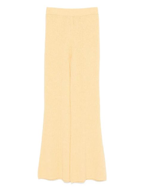 Guest In Residence bouclé flared trousers - Yellow - zdjęcie produktu nr 2