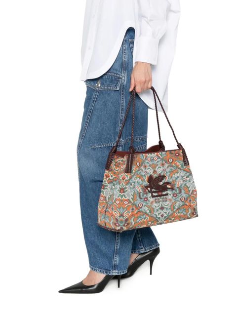 ETRO patterned emblem shoulder bag - Blue - zdjęcie produktu nr 2