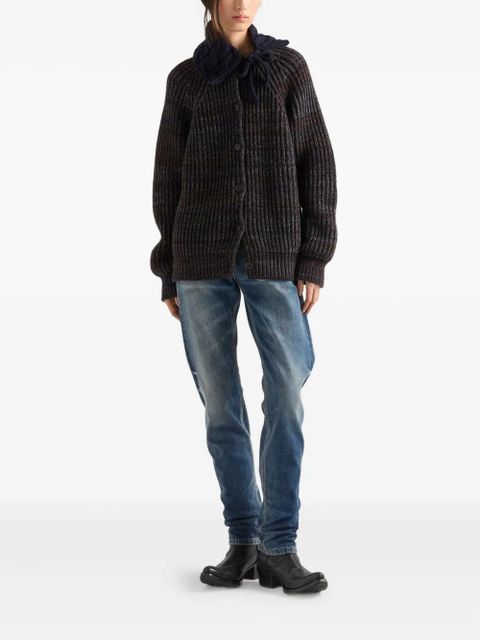Prada crew-neck cardigan - Brown