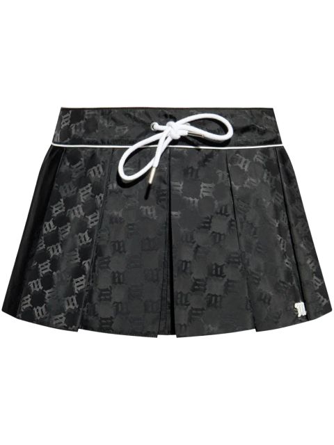 MISBHV Jacquard Monogram mini skirt - Black