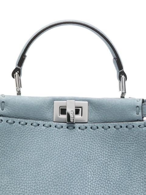 FENDI mini Peekaboo tote bag - Blue - zdjęcie produktu nr 2