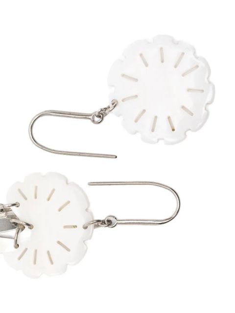 ISABEL MARANT flower-detail drop earrings - Silver